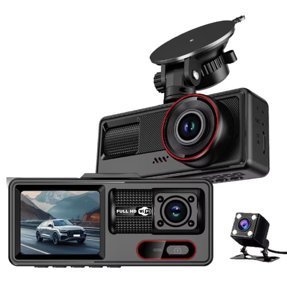 Maizic Navic ProView 3: Dash Cam WiFi 3 Canali Full HD